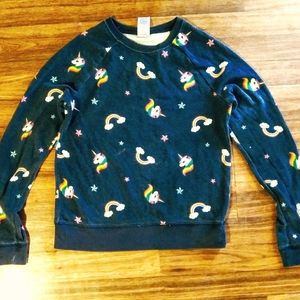 Athletic Works Girls Printed Fleece Sweatshirt